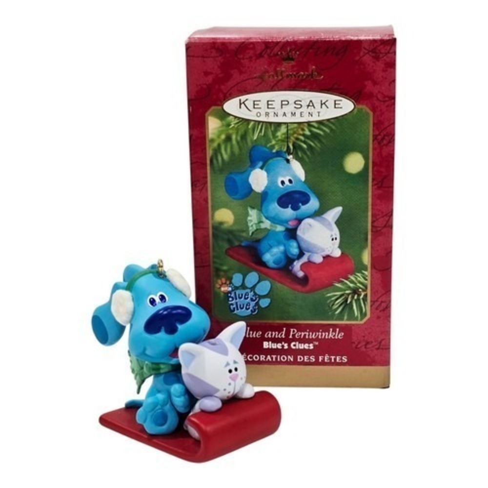 2001 Hallmark Blue's Clues Ornament Blue & Periwinkle‎ Nickelodeon QXI61 Vintage